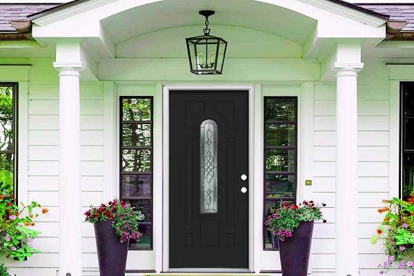 black front doors